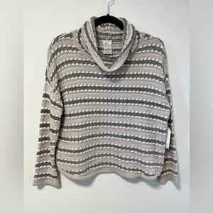 NWT Sadie & Sage Striped Cowl Neck Sweater